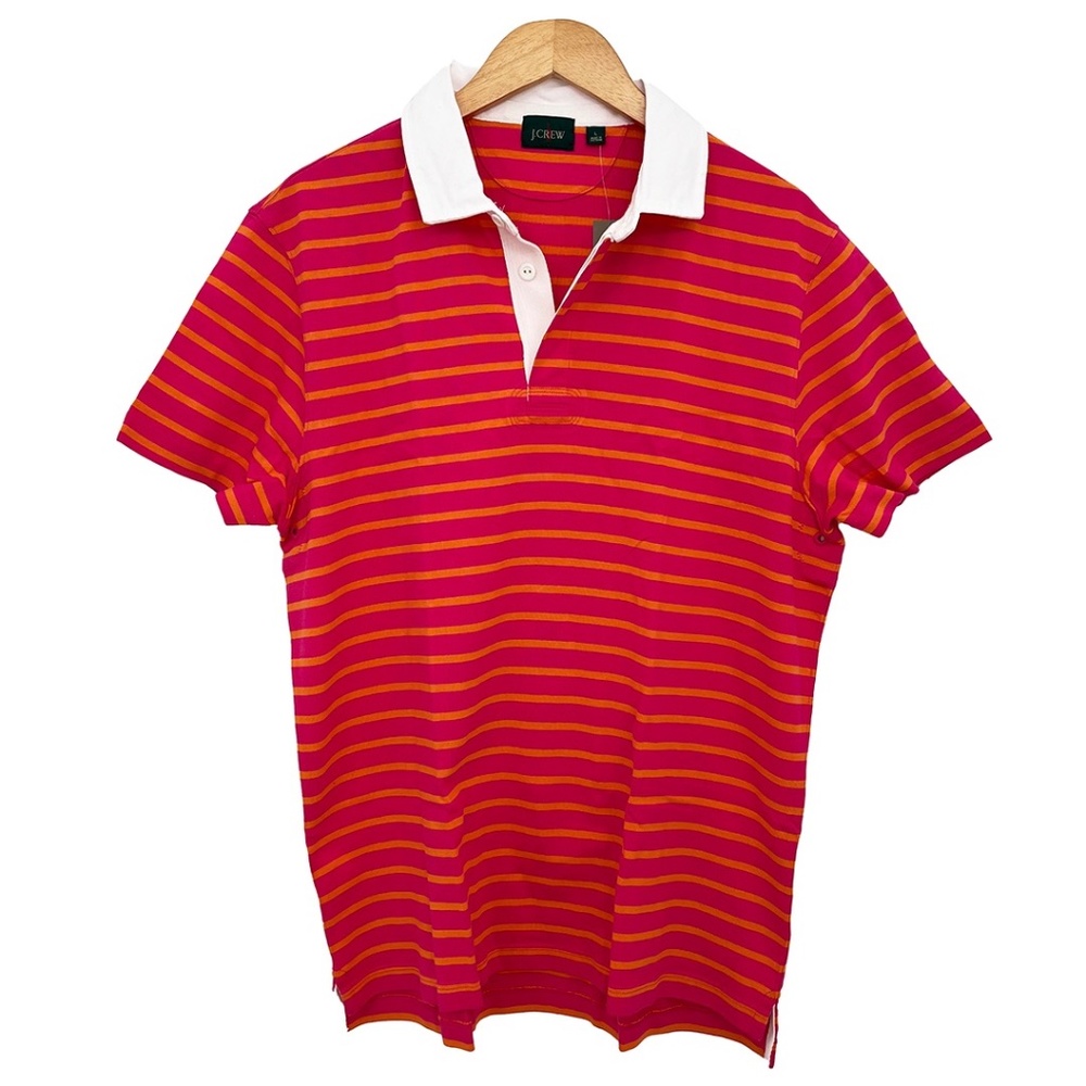 J. Crew Men’s Short Sleeve Rugby Shirt Large